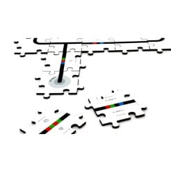 Drewniane puzzle do Ozobot - Zestaw ruchów specjalnych