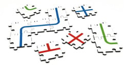 Drewniane puzzle do Ozobot - Zestaw ruchów specjalnych