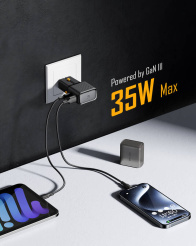 Ładowarka podróżna Voltme VITO Go EzTravel 35W (czarna)