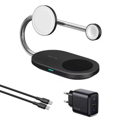  Voltme MagPak 3-IN-1 Series Qi2 + MFI (czarny) 