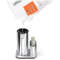 Simplehuman 414ml + uchwyt na gąbkę - błyszcząca stal nierdzewna