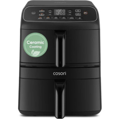 Frytkownica na gorące powietrze Cosori Turbo Tower Compact 8,6 l, ceramiczny - czarny 