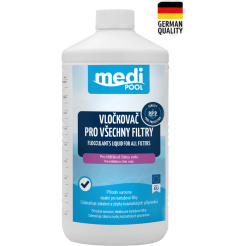 mediPOOL Płynny środek flokulujący do wszystkich filtrów 1,0 l