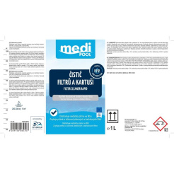 mediPOOL Rapid – środek do czyszczenia filtrów i wkładów, 1,0 l