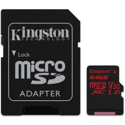 Karta pamięci Kingston microSDXC 64GB UHS-1 U3 100R/70W 
