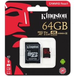 Kingston microSDXC 64GB UHS-1 U3 100R/70W
