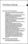 Instrukcja użytkowania