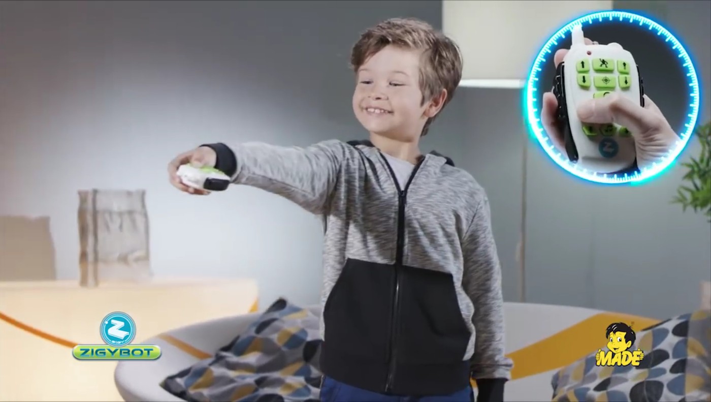 Zigybot może być kontrolowany zdalnie