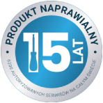 15 lat gwarancji od producenta