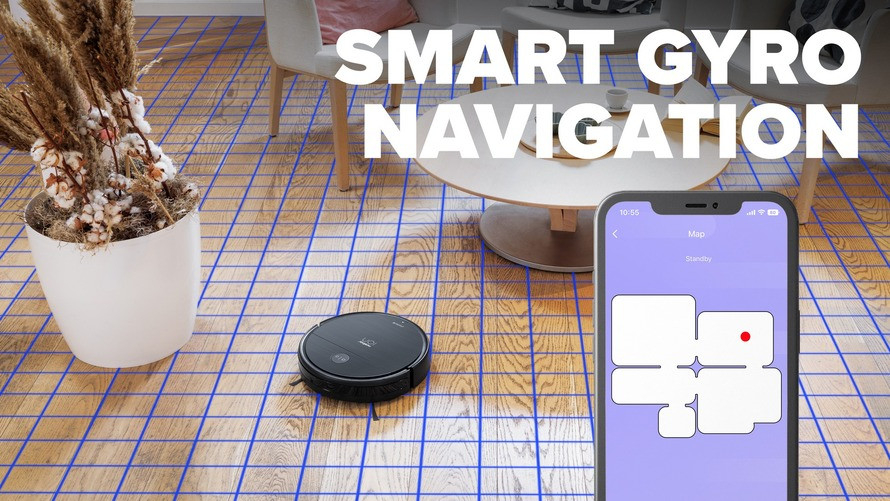 Inteligentny system nawigacji NaviGATE gwarantuje 100% pokrycie podłogi