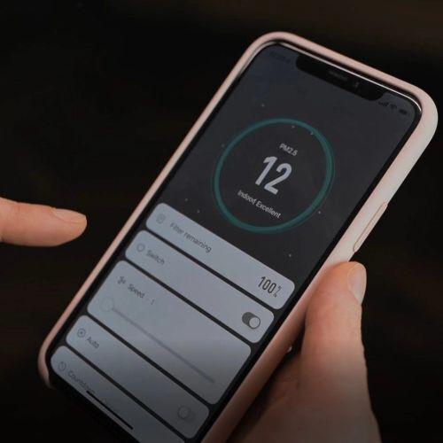 Sterowanie oczyszczaczem powietrza za pomocą aplikacji