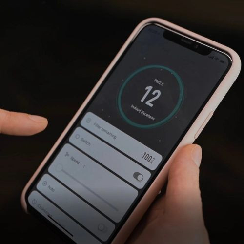 Sterowanie oczyszczaczem powietrza za pomocą aplikacji