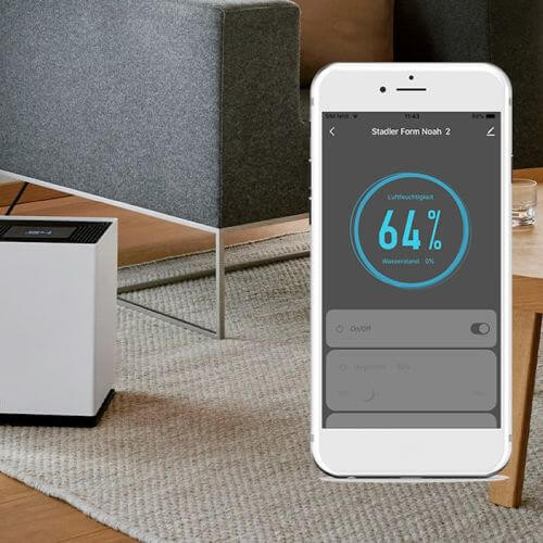 Kontrola wilgotności za pomocą aplikacji