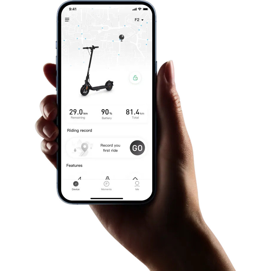 Łatwe i przejrzyste sterowanie hulajnogą