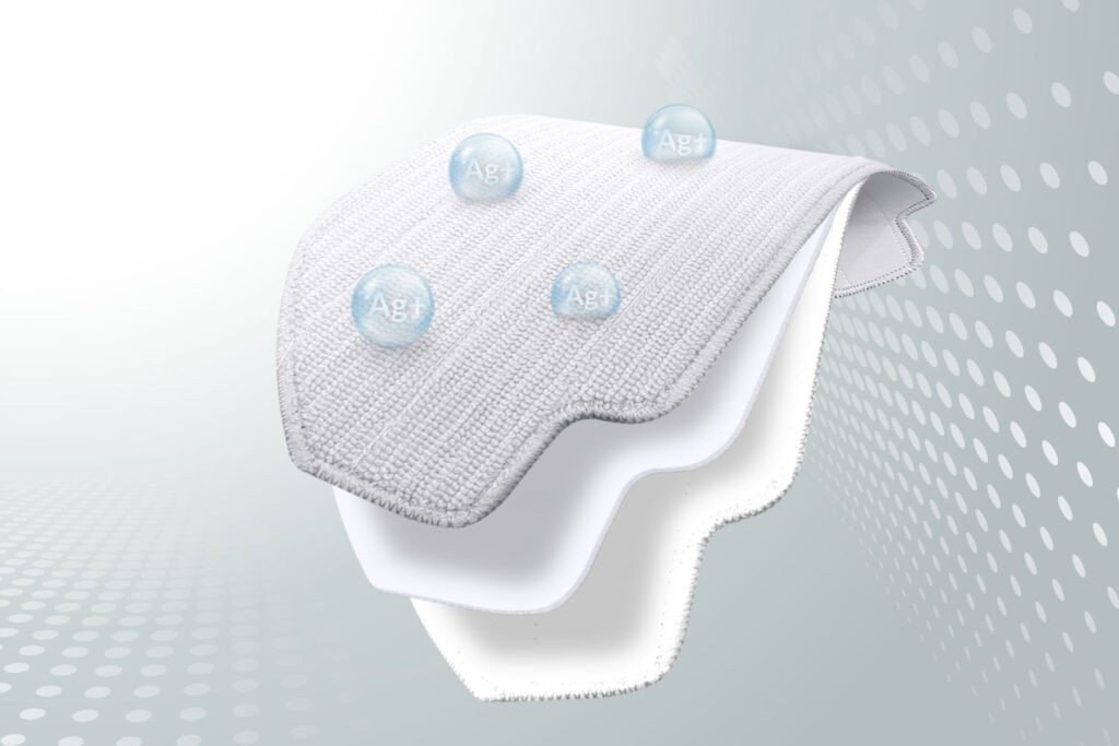 Ściereczki z mikrofibry ze srebrem jonowym AG+