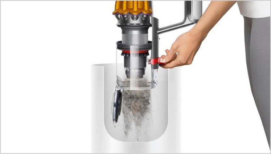 Bezdotykowe opróżnianie pojemnika zbiorczego