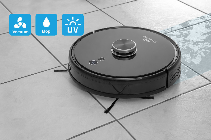 Odkurza, myje i dezynfekuje lampą UVC