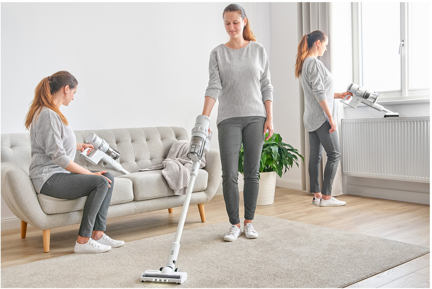 Odkurzacz pionowy SVC 7522WH 2v1