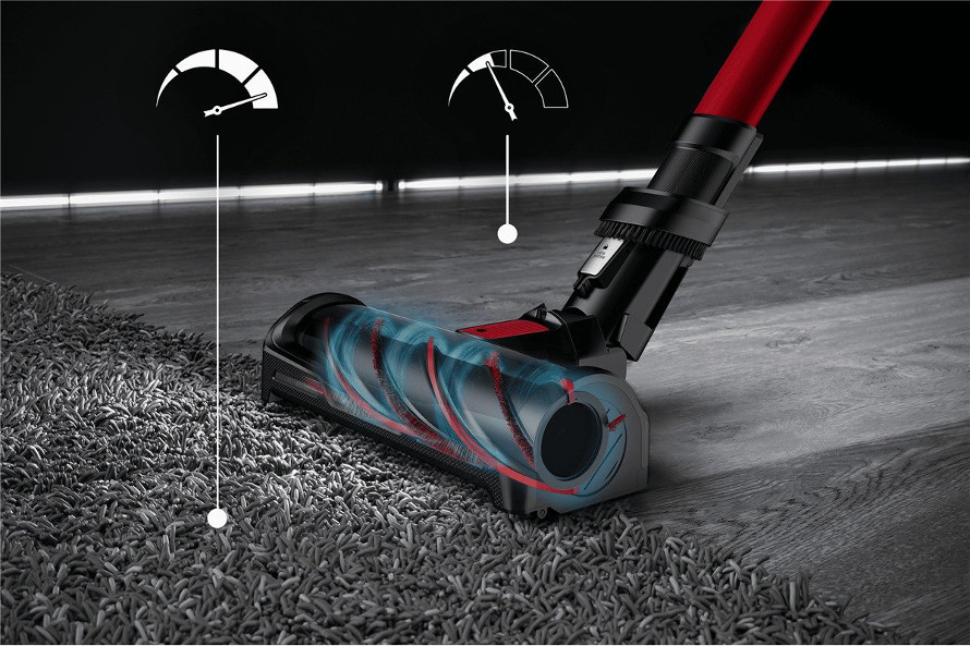 Wysoka moc ssania i długi czas pracy